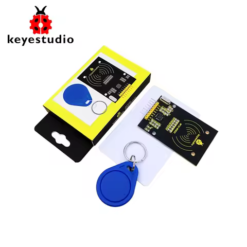 Keyestudio MFRC522 (Orginal Chip) Kit RFID Module+ IC Card + Key Rings for Arduino UNO R3 MEGA 2560