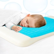55.5X31x3.5Cm Child Kids Firm Memory Foam Cervical Pillow With Cooling Gel Reversible Orthopedic Sleeping Bed Pillow With Cover