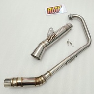 D05 Kou Mahachai Canister open pipe 51mm for Tmx 125 155 Rusi tc 125 155 Bajaj ct 100 125 Sniper135 