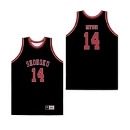 Slam Dunk Shohoku High School No.14 Mitsui Hisashi คอสเพลย์เสื้อกั๊กบาสเกตบอล Jersey