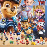 Original Anime Paw Patrol Dog Calendar Blind Box Advent With Figures Halloween Countdown Toys Collec