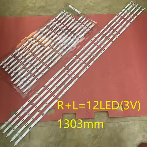 LED Strip(10)For Samsung UE65TU7125K UN65TU8200 UE65TU7105K UN65TU8000 UE65TU8000 UE65TU7000 BN96-50