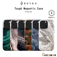 Burga Tough Marble Collection Magnetic Premium Grade Silicone Case For iPhone16/16Plus/16Pro/16Proma
