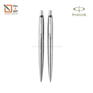 Parker Jotter Stainless Steel Ballpoint Pen + Mechanical Pencil Gift Set-And [Penandgift]