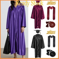 royal Graduation Gown with Graduation Hat Graduation Tassels Cord Academic Robe Gown