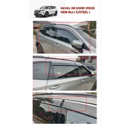GWM HAVAL H6 DOOR VISOR OEM INJECTION WITH STAINLESS STEEL LANNING