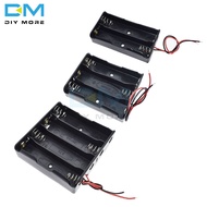 18650 Plastic Battery Holder with Lead Wire 2/3/4 Slot Container 3.7V Lithium Battery Storage Box Case