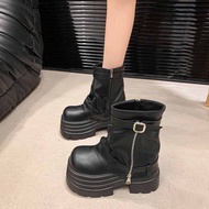 New fall inner height increasing boots, thick sole, slimming pants boots, versatile thin boots, Ma b