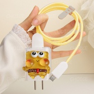 Charger Protector For Honor 22.5W 35W 40W X9B Cute Crossdressing Piggy charger cover cable protector