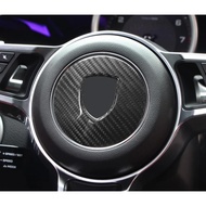 Car Steering Wheel Panel Frame Sticker Strip Cover Trim For Porsche 718 911 Cayenne Macan Palamela C