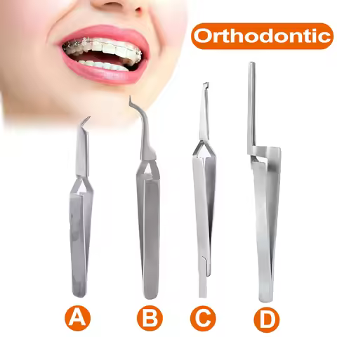Dental Tools Orthodontic Tweezers Occlusal Paper Tweezers Posterior Buccal Tube Bonding Brace Holder