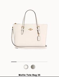 COACH 米白色 Mollie Tote 25