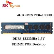 HYNIX 4G 4GB DDR3 2RX8 PC3-10600U DDR3 1333MHZ PC Computer Desktop RAM Desktop memory 4G PC3 2RX8-10600U