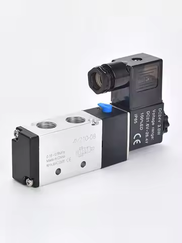 Pneumatic Electric Solenoid Valve 5 Way 2 Position Air Solenoid Valve 4V210-08 4V310-10 12V 24V 220V