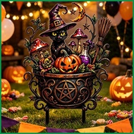 Garden Stake Decoration Weather-Resistant Rust-Proof Windproof Sign Ghost Black Cat Pumpkin Yard Sig