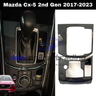 Mazda CX5(KF) Cx-5 2nd Gen 2017-2024 Carbon Trim Gear Panel&Media Panel Protector Cover