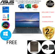 Asus ZenBook 13 UX325E-AKG349TS 13.3'' OLED FHD Laptop Pine Grey ( I7-1165G7, 8GB, 512GB SSD, Intel, W10, HS )