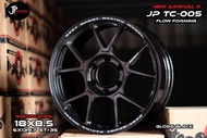 ล้อแม็ก ขอบ18 JP TC-005 18X8.5 6H139.7 ET+35 CB106.1 ล้อเบาFlow Forming สีดำ🎏ราคาชุด4วง✅ แถมจุ๊บลมยา