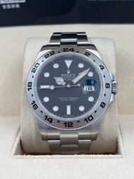 二手 USED  ROLEX 勞力士 EXPLORER II 216570 2015年7月 黑色 全套 FULL SET