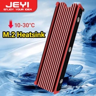 JEYI M.2 2280 SSD Heatsink Support PS5 PC,Aluminum radiator  NVME NGFF 2280 SSD Double-Sided Heat Sink Cooling with Thermal Silicone Pads Cooler