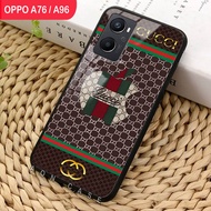 OPPO A76 / A96 - SoftCase Glass Kaca - [ A07 ] - Pelindung Handphone Hp OPPO A76 / A96 - Casing Hp OPPO A76 / A96 - Case Handphone - Bisa Bayar Di Tempat - COD!!