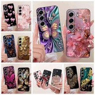 For Tecno Camon 40 Pro 4G Case CM6 Luxury Butterfly Painted Cover Soft TPU Phone Case For Tecno Camo