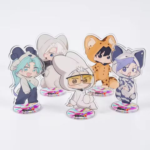Anime TO BE HERO X Character X, Loli, Lucky Cyan, Ghostblade, Acrylic Stand & Keychain 10cm,Desktop