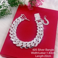 925 Silver Bangle for Men (Gelang tangan perak )Sesuai untuk lelaki