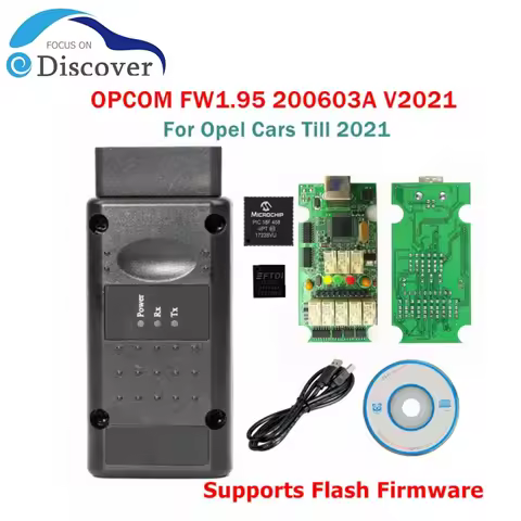 OPCOM V1.70/V1.95/V1.99 2021 V200603A Firmware OBD2 CAN-BUS Code Reader For Opel OP-COM Diagnostic P