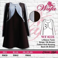 BLOUSE / WF022E / MUSLIMAH / READYSTOCK / PLUSSIZE / NURSING / SIZE XS-6XL