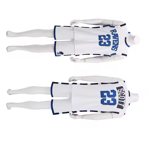 One Tree Hill Ravens Nathan Scott Jersey Shirt Pants White Movie Ravens 23 Cosplay Costume Basketbal