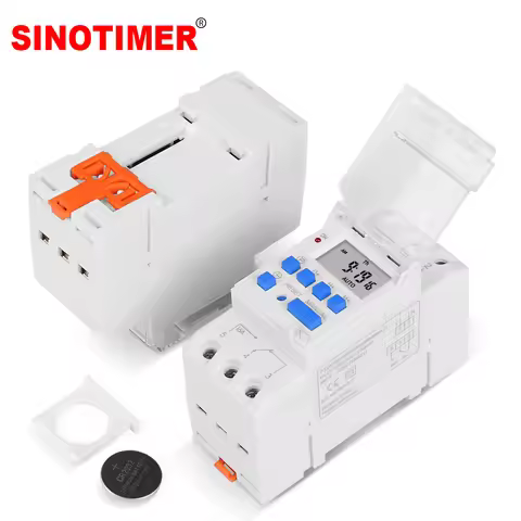 Electronic Weekly 7 Days Programmable Digital Industrial Time Switch Relay Timer Control AC 220V 16A