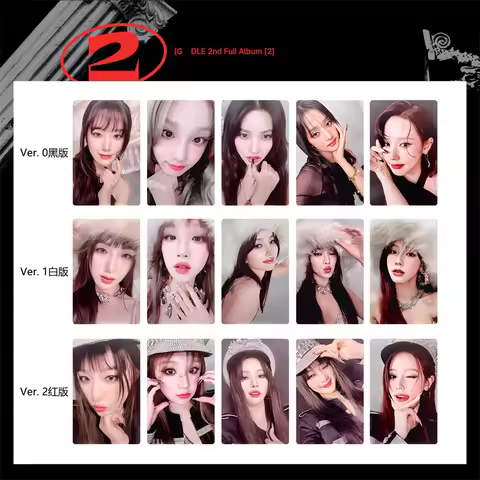 5pcs/set KPOP (G)I-DLE Regular Album [2] Regular LOMO Card GIDLE MINNIE SHUHUA SOYEON YUQI MIYEON Gi