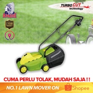 APACHE TurboCUT ZF6117 Electric Grass Lawn Mower Trimmer Brush Cutter [Free Blade Set Installed]