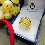แหวนทองเคลือบ 031 แหวนทองเคลือบแก้ว ทองสวย แหวนทอง แหวนทองชุบ แหวนทองสวย  แหวนหนัก 1 สลึง