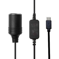 USB C Type C Male 5V to 12V Car Socket Power Cable for Driving Recorder Electronic Dog Car Charger 12V Car Equipment