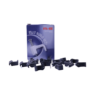 R&B 6x10mm Black Flat Cable Clip Wall (100pcs) | Klip Kabel (Malaysia Product)