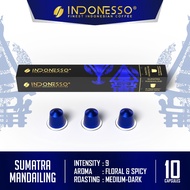 INDONESSO Sumatra Mandailing Coffee Capsules Compatible with Nespresso Machines Coffee Capsule Nespr