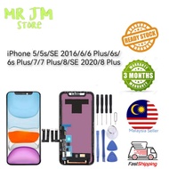 mr JM store Compatible Screen for iP 5/5s/SE 2016/6/6 Plus/6s/6s Plus/7/7 Plus/8/SE 2020/8 Plus