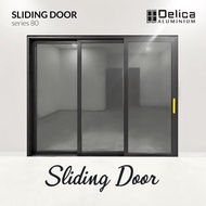 DELICA Aluminium Pintu Geser 2 Daun Sliding Door