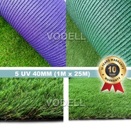 【2M X 25M】VODELL Artificial Grass 40MM Premium 4UV Quality Fake Synthetic Roll Besar Carpet Outdoor 