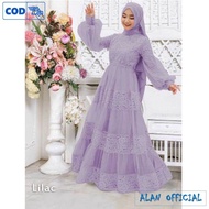 Baju Gamis Wanita Remaja Pesta Lebaran Kekinian Terbaru 2021 Maxi