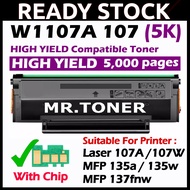 5000pages HIGH YIELD Compatible Toner For HP W1107A 107A Cartridge Printer HP 107A 107W MFP 135a 135