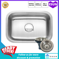 SUS304 Stainless Steel Undermount Single Bowl Sink CAM U2317A9