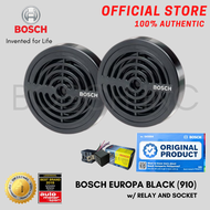 Bosch Europa Horn 12v (Black) 300/375Hz (0-320-223-910) with Relay & Socket