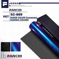 152CM Sticker FANCHI SG889 SG-889 PET Super Color Changing Aurora Meter/