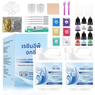 500/1000ml 1:1 AB เรซิ่นกาวอีพ็อกซี่ชุดกาว Hardener กาวคริสตัลเครื่องประดับทําใส DIY เรซินแม่พิมพ์ C