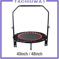 [Tachiuwa1] Mini Trampoline, Folding Trampoline with Adjustable Foam Handle, Stable Round Trampoline