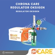 Regulator Oksigen Chrona Care / Manometer / Alat Ukur Tekanan Oksigen