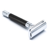 Parker 56R Heavyweight Double Edge Safety Razor with 5 Parker Premium Platinum Stainless Steel Razor